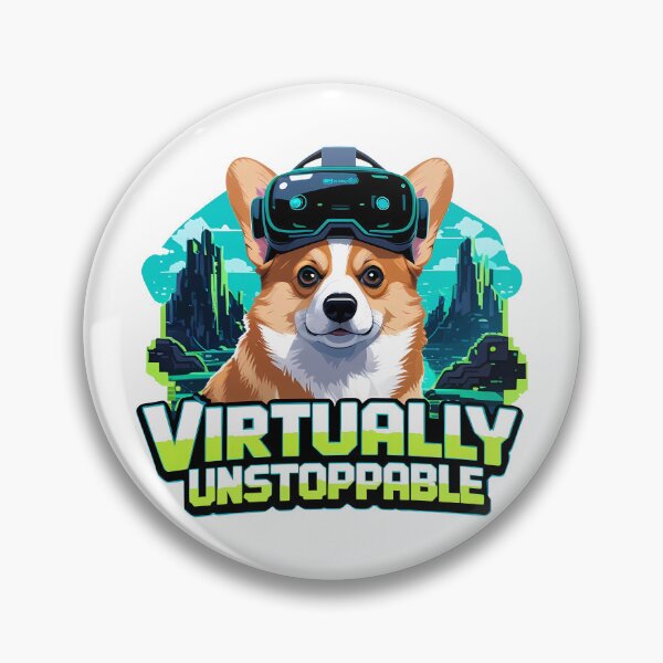 Item preview, Virtually Unstoppable Corgi designed and sold by zoughlal.