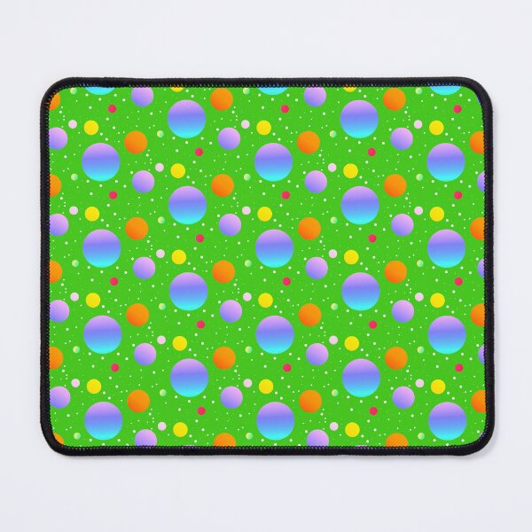 Item preview, Bright green multicolor polka dots | original colourful dotted designed and sold by lausn.