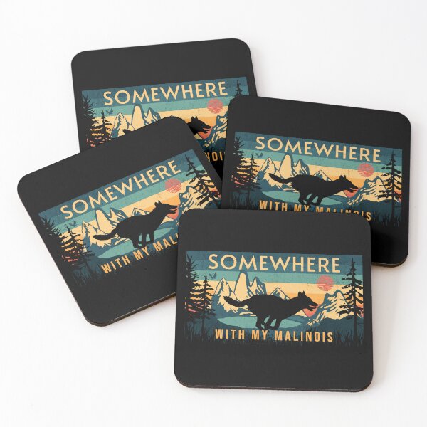 Item preview, Somewhere With My Malinois Vintage Hiking Gift designed and sold by Guarddogdrive.
