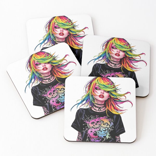 Item preview, punk girl designed and sold by rajdigitalarts.