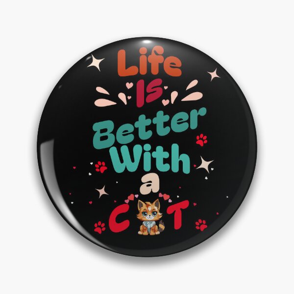 Item preview, Life is better with a cat designed and sold by InkredibleZ.