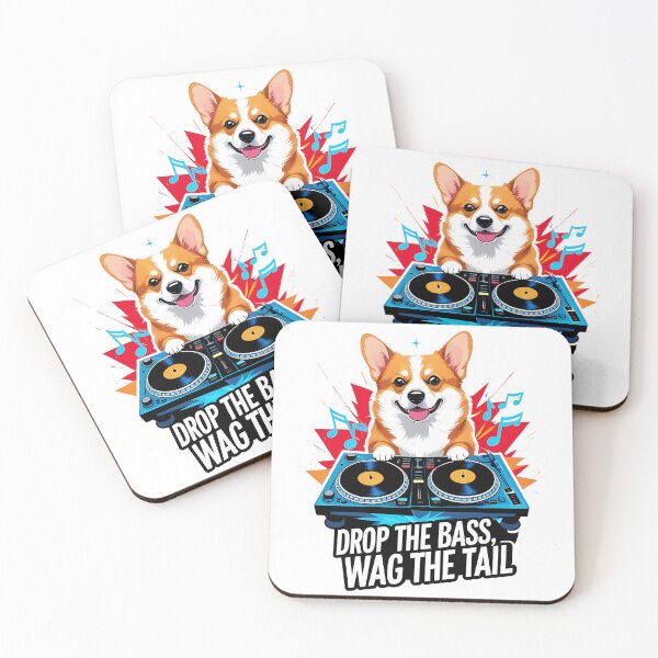 Item preview, Drop the Bass, Wag the Tail Corgi designed and sold by zoughlal.