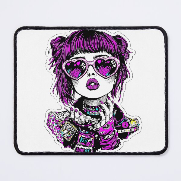 Item preview, punk girl designed and sold by rajdigitalarts.