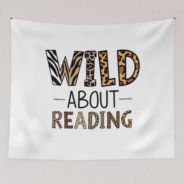 Item preview, Wild About Reading Animal Teacher Book Lover   designed and sold by ArtFromBeyond.