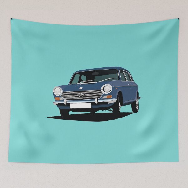 Item preview, Morris 1800 or 2200 (ADO17 or Landcrab) illustration - blue designed and sold by knappidesign.