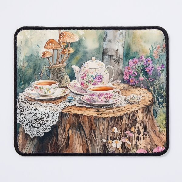 Item preview, Vintage Tea Party in the Forest designed and sold by SporeandCanvas.
