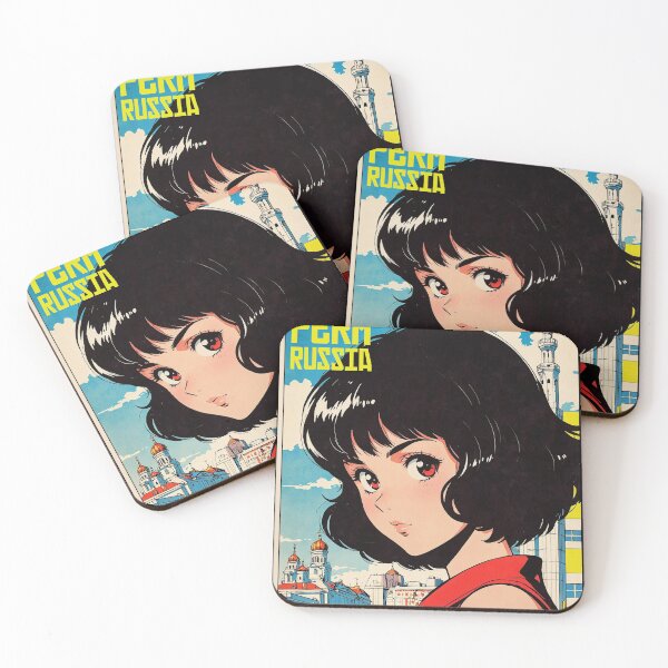Item preview, Perm Russia Retro Anime Girl 80s Vintage Travel designed and sold by Retro-Anime9.
