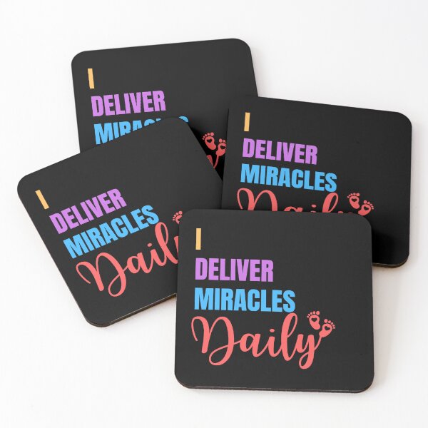 Item preview, I Deliver Miracles Daily T-Shirt Perfect Gift For OB Nurse designed and sold by EvocatiVerse.