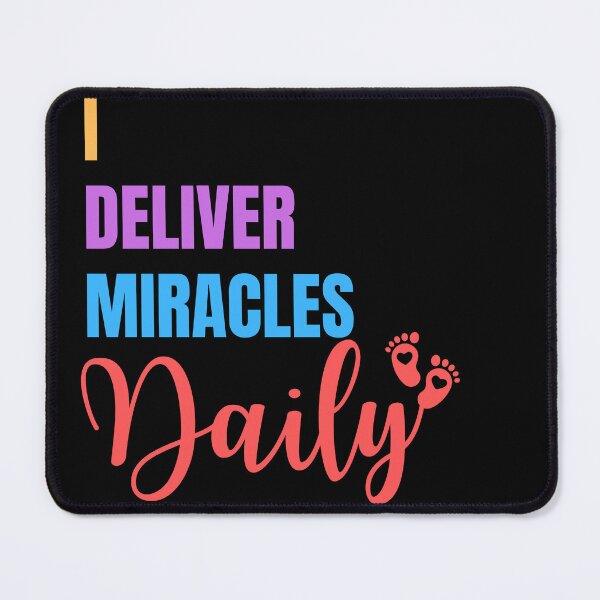 Item preview, I Deliver Miracles Daily T-Shirt Perfect Gift For OB Nurse designed and sold by EvocatiVerse.