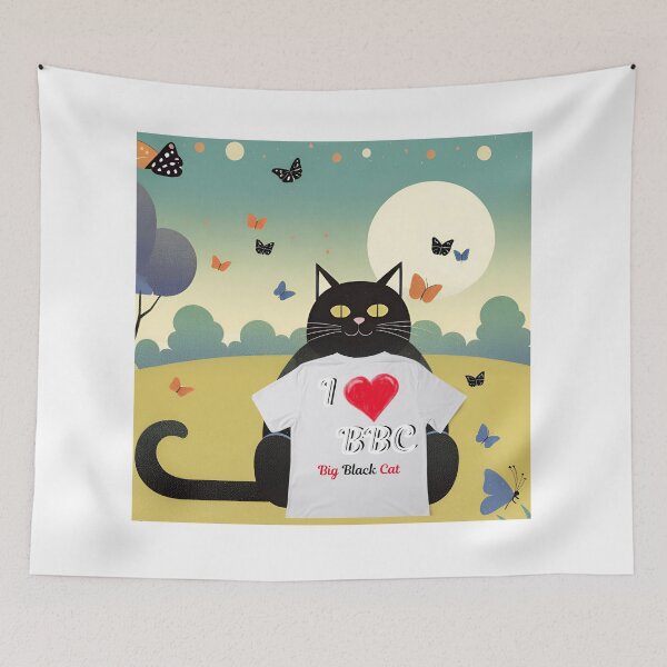 Artikelvorschau, Ich liebe BBC "Big Black Cat entworfen und verkauft von The Far Far North.