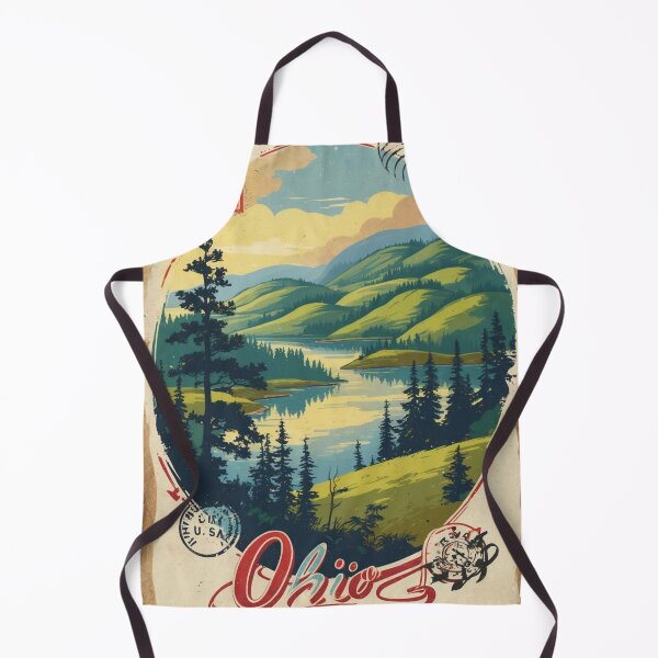 Item preview, Ohio USA Vintage Travel Retro Postcard Design designed and sold by TravelPostcardGems.