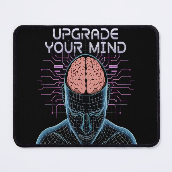 Item preview, Cybernetic Mind AI Futuristic Bold Neon Cyberpunk  designed and sold by al21ex.
