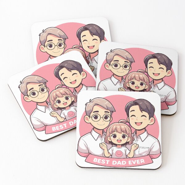 Item preview, Father's Day - Two fathers and their daughter designed and sold by ArtEmotionsImages.