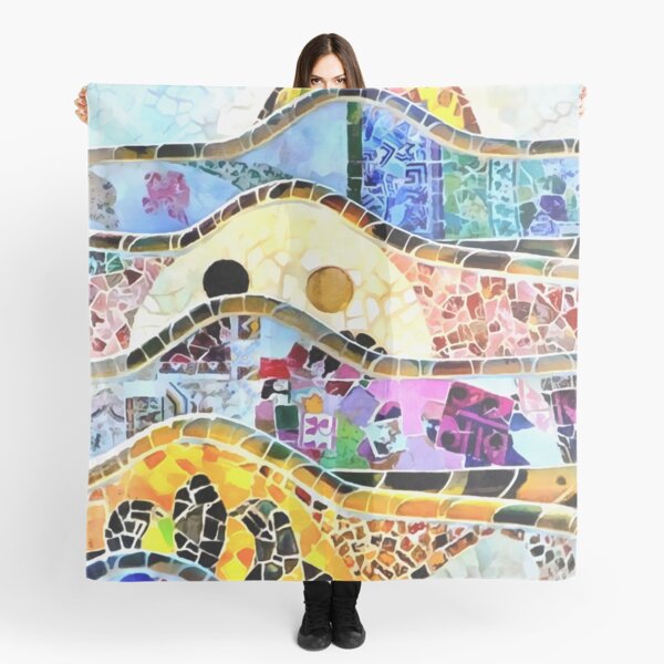 Aperçu de l'œuvre Mosaïque de Gaudi à Barcelone créée et vendue par Shevi.