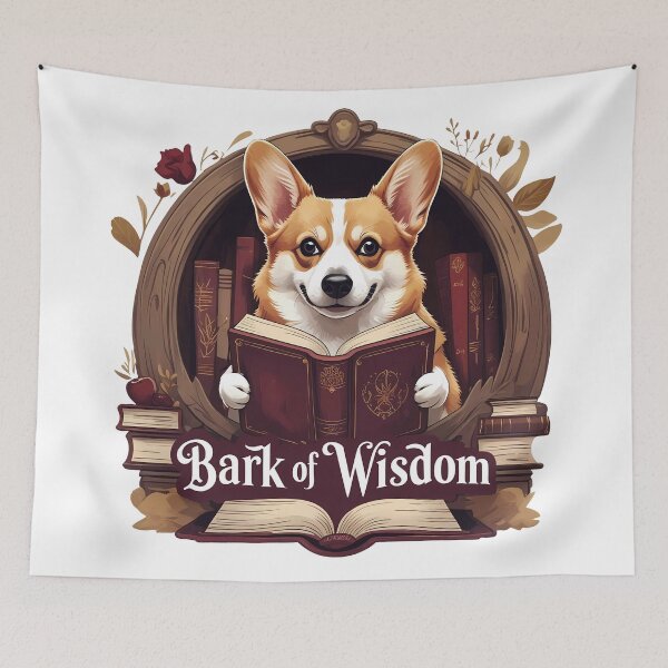 Item preview, Bark of Wisdom Corgi designed and sold by zoughlal.