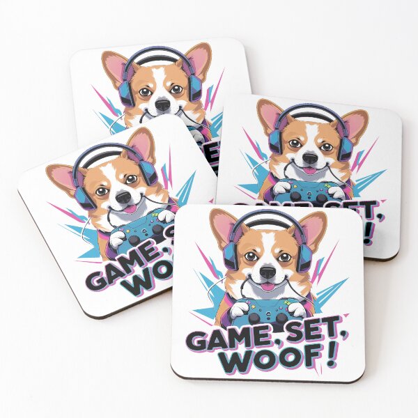 Item preview, Game, Set, Woof! Corgi designed and sold by zoughlal.