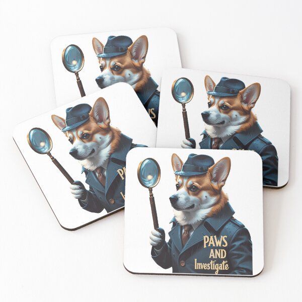 Item preview, Paws and Investigate Corgi designed and sold by zoughlal.
