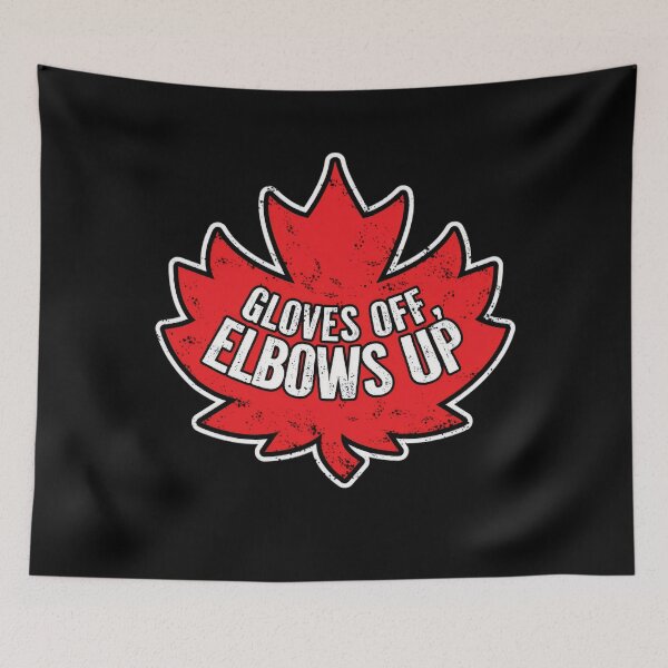 Item preview, Gloves Off Elbows Up Canada designed and sold by SavageSaurus.