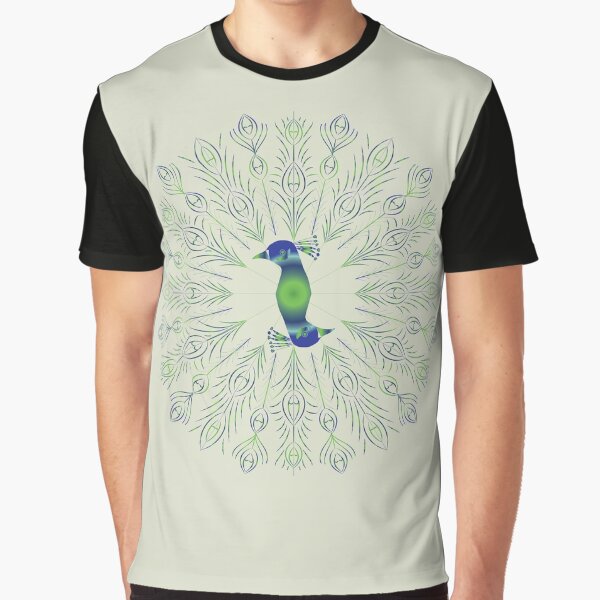 Artikel-Vorschau von Pfauenfeder-Mandala, designt und verkauft von Morose-merch.