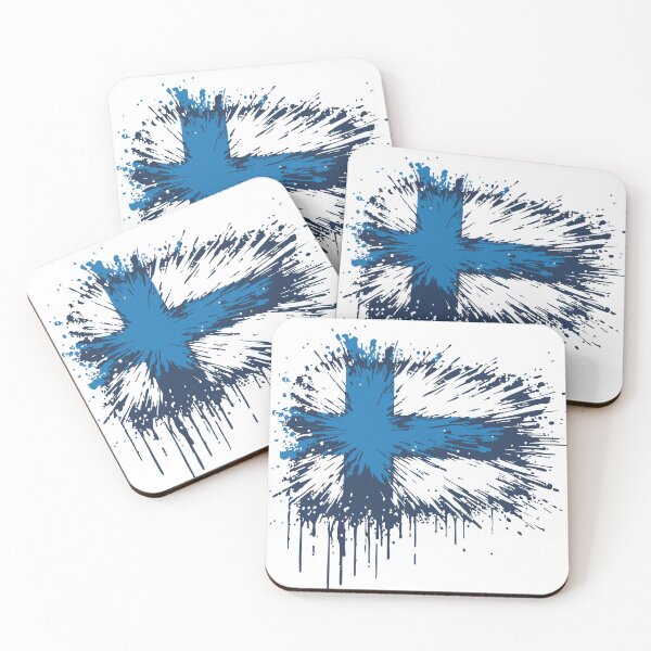 Item preview, Finland Pride Flag Splash Art designed and sold by TomFrontierArt.