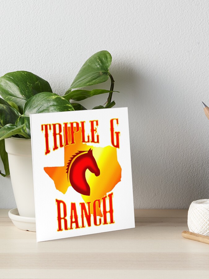Triple G Ranch Art Board Print for Sale by Emma1706