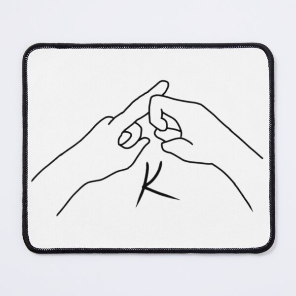 Item preview, BSL letter sign K designed and sold by Artistkhg.