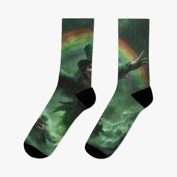 Item preview, Leprechaun Banshee Over a Cursed Rainbow  Premium Cool Trendy Best Gift designed and sold by Imaginarium of Chaos falcon88 .