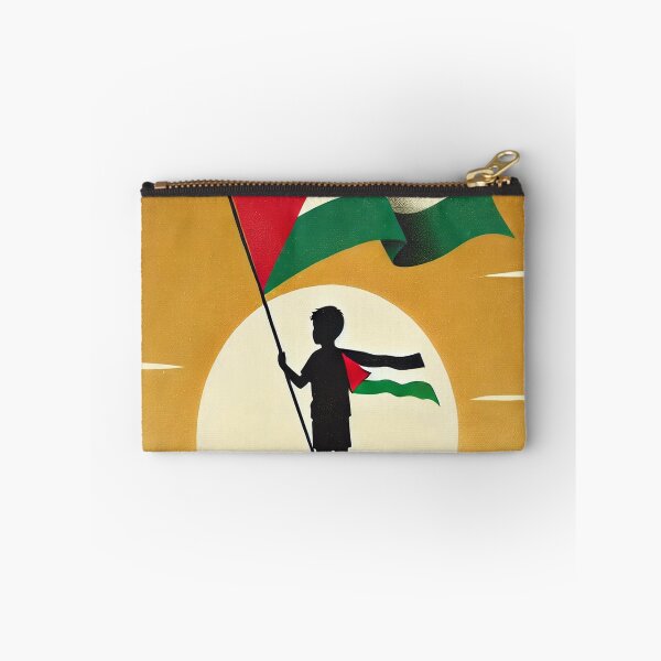Item preview,  Free Palestine – Child Holding Palestinian Flag at Sunrise  designed and sold by AkilaCreations .