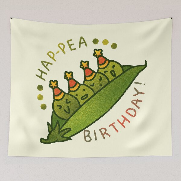 Item preview, Hap-Pea Birthday designed and sold by Squosh.