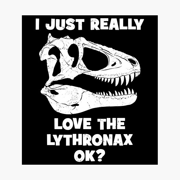 Artikel-Vorschau von Lythronax Fossil Schädel, designt und verkauft von NicGrayGraphic.