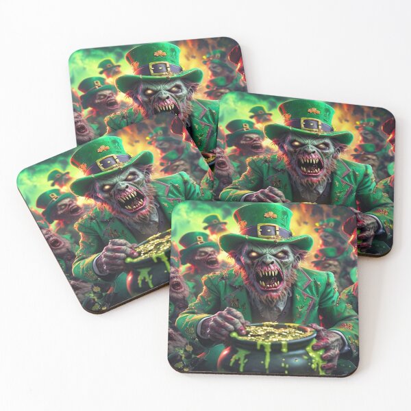 Item preview, Monstrous Zombie Leprechaun  Premium Cool Trendy Best Gift designed and sold by Imaginarium of Chaos falcon88 .