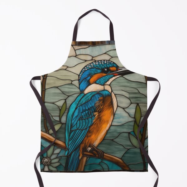 Item preview, Kingfisher in Stained Glass designed and sold by RedHandedOD.