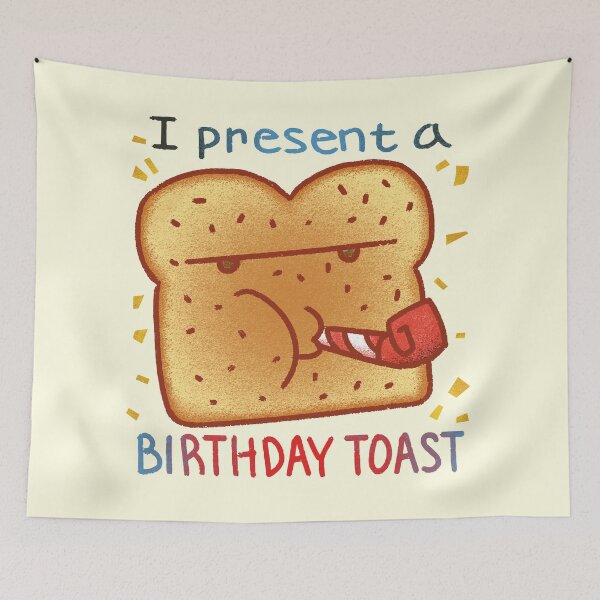 Item preview, Presento un brindis de cumpleaños designed and sold by Squosh.