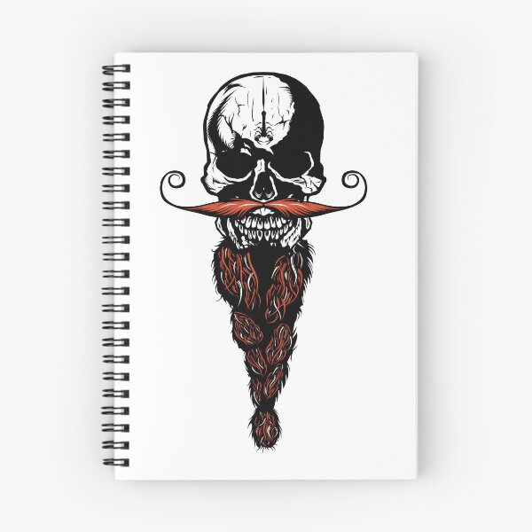 Item preview, skull hipster skulls mustache mustached scorpion beard bearded goatee designed and sold by Achille3777.