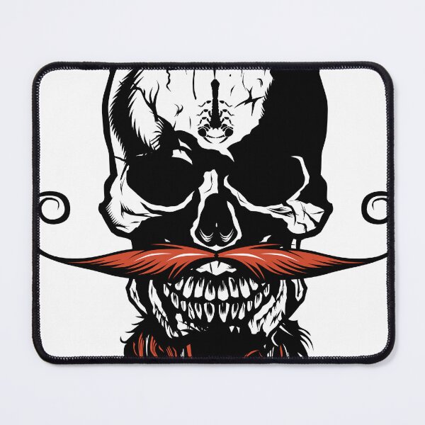 Item preview, skull hipster skulls mustache mustached scorpion beard bearded goatee designed and sold by Achille3777.
