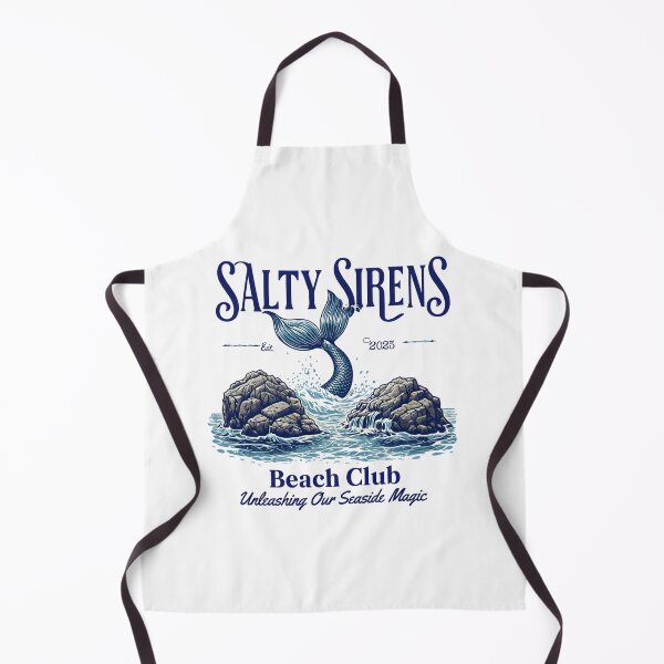 Item preview, Salty Sirens Beach Club-Unleashing Our Seaside Magic designed and sold by ZNDLCO.