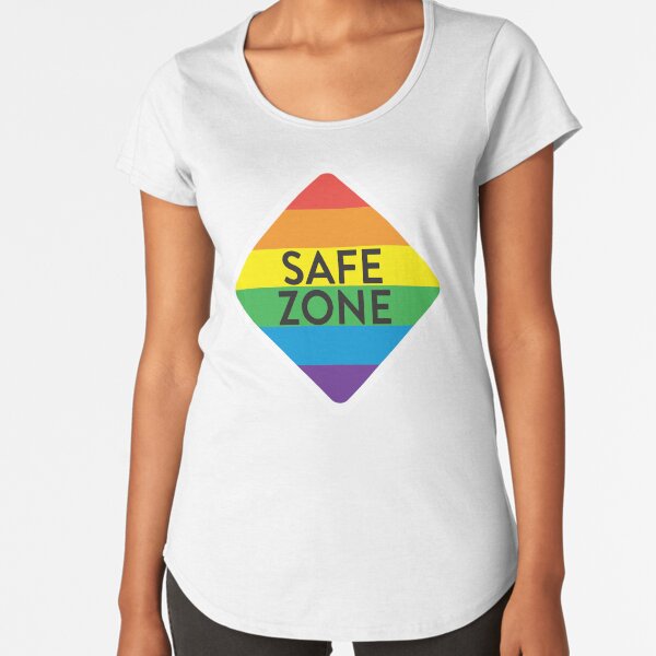 Artikel-Vorschau von Safe Space Typografie-Design LGBTQIA buntes Regenbogenmuster-Design, designt und verkauft von Jdawnink.