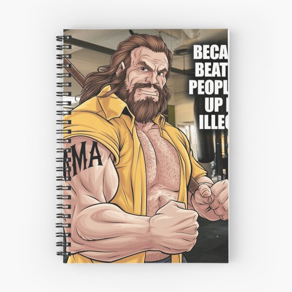 Item preview, Funny MMA Meme – Why Fighting in Real Life is Illegal! designed and sold by Uduppukadai.