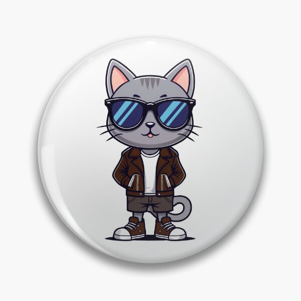 Item preview, Badass Cat designed and sold by FreshArtFusion.