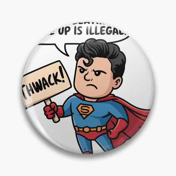 Item preview, Funny Superhero Meme – Beating People Up is Illegal designed and sold by Uduppukadai.
