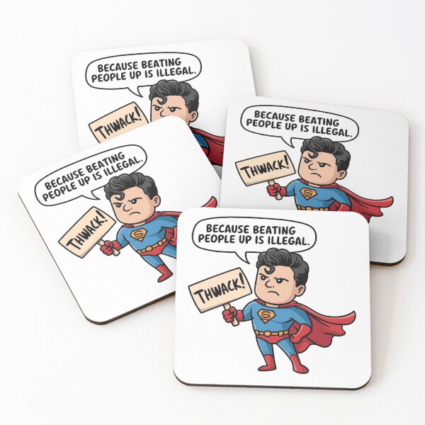 Item preview, Funny Superhero Meme – Beating People Up is Illegal designed and sold by Uduppukadai.