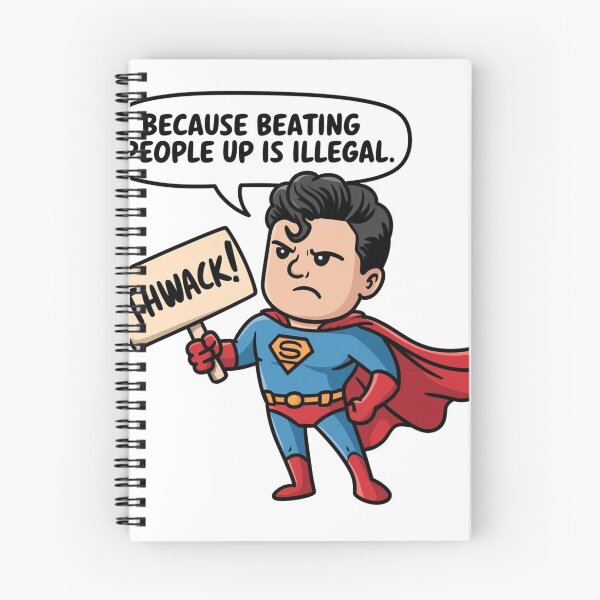 Item preview, Funny Superhero Meme – Beating People Up is Illegal designed and sold by Uduppukadai.