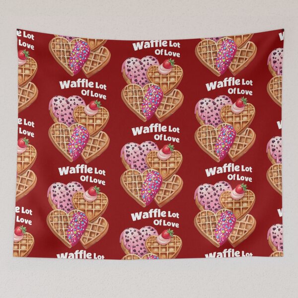 Item preview, Waffle Lot of Love – Cute Heart Waffle Breakfast Lover T-Shirt designed and sold by TeesByOquad.