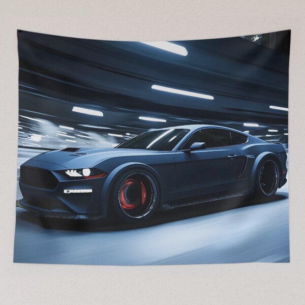 Item preview, Black Ford Mustang Dark Horse Poster – Pure Muscle, Ultimate Presence V designed and sold by AutoPopStudio.