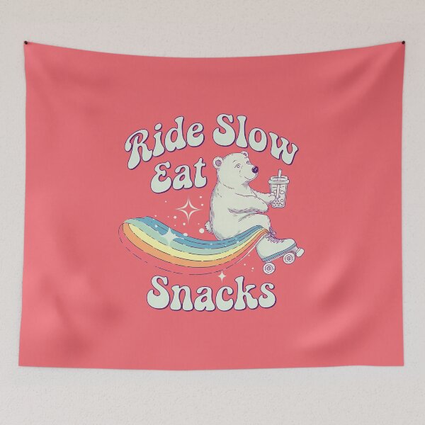 Item preview, Ride Slow Eat Snacks, Funny Gift for Streetwear Lovers designed and sold by MikeKart.