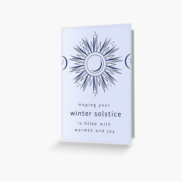 Item preview, Winter Solstice Greeting with abstract sun designed and sold by Jdawnink.