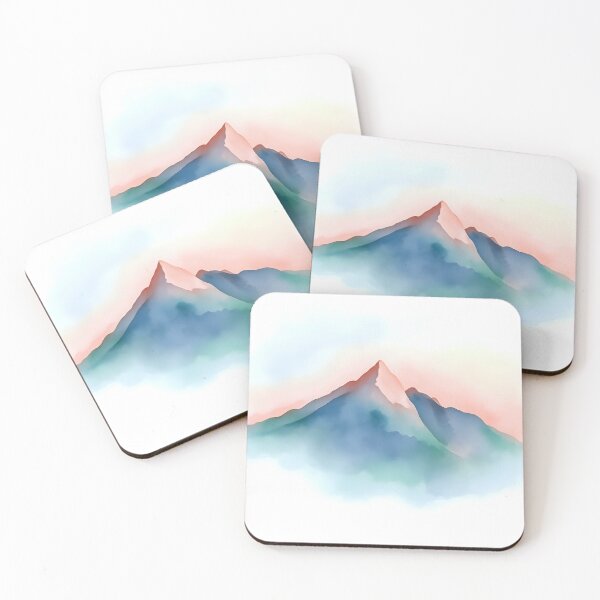 Item preview, Pastel Watercolor Peaks designed and sold by Shirtastically.
