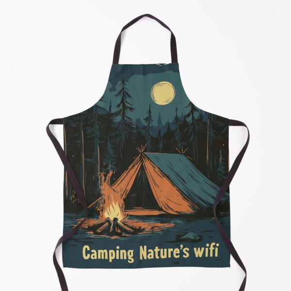 Item preview, camping, nature, good health, relax, wifi, moonlight, peace, countryside designed and sold by Romance&Revolut.