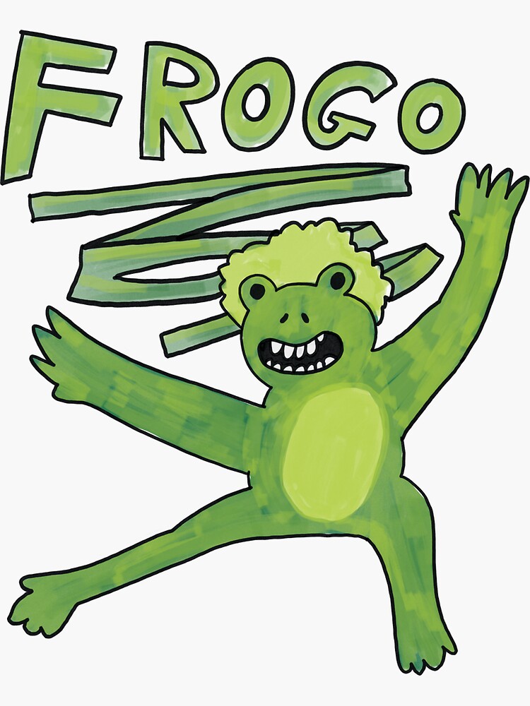 Thumbnail 3 of 3, Sticker, Frogo designed and sold by tinywindow.