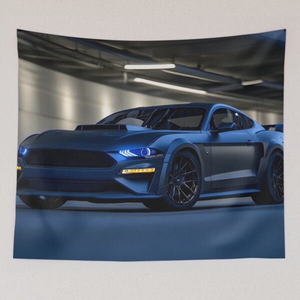 Item preview, Black Ford Mustang Dark Horse Poster – Pure Muscle, Ultimate Presence VII designed and sold by AutoPopStudio.
